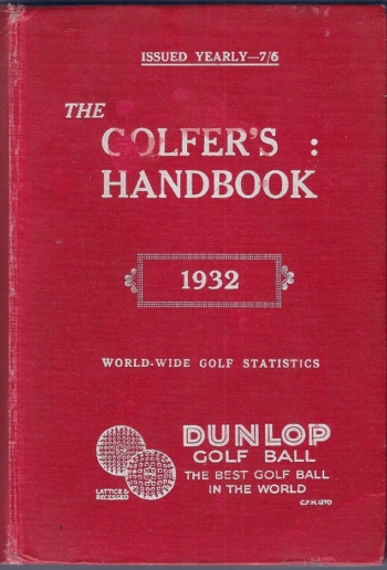 The Golfer's Handbook 1932