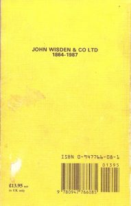 Wisden Cricketers Almanack 1987