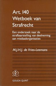 Art. 140 Wetboek van strafrecht