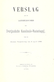Verslag aan de Aandeelhouders der Overijsselsche Kanalisatie-Maatschappij