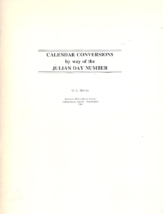 calendar conversions by way of the julian day number calendar conversions