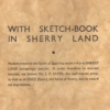 With Sketch-Book in Sherry Land