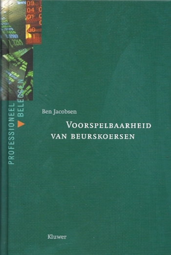 Voorspelbaarheid van beurskoersen Cover