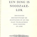 Slechts een ding is noodzakelijk