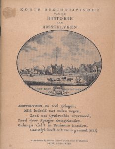 Korte beschrijvinghe van de historie van Amstelveen