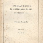 Internationaler Juristen-Kongress Westberlin 1952