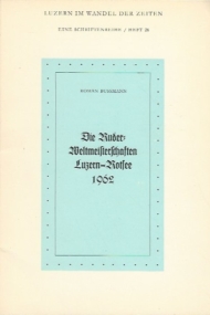 Ruder Weltmeisterschaften Luzern-Rotsee 1962