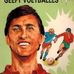 Johan Cruyff geeft voetballes