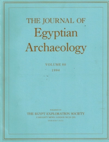 The Journal of Egyptian Archaeology