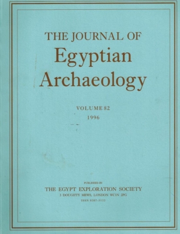 The Journal of Egyptian Archaeology