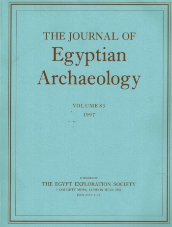 The Journal of Egyptian Archaeology