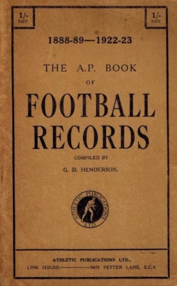 Athletic Publication Book of Football Records