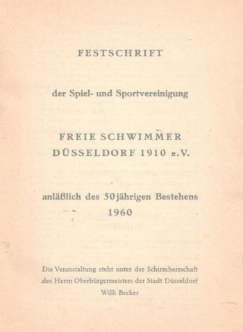 Freie Schwimmer Dusseldorf 1910