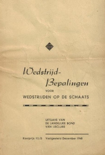 Wedstrijdbepalingen voor wedstrijden op de schaats
