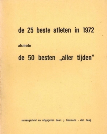 De 25 beste atleten in 1972