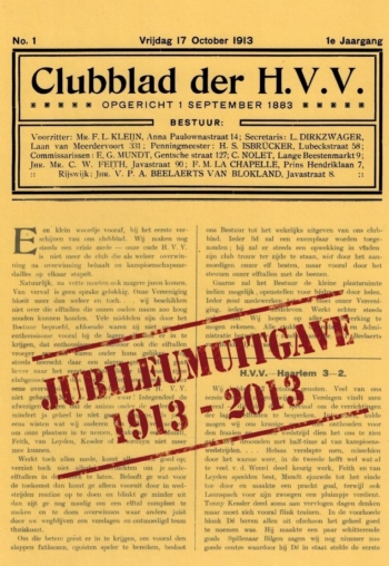 Jubileumuitgave van het clubblad 1913-2013