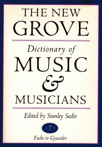 New Grove Dictionary of Music