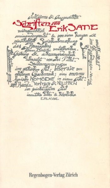 Erik Satie Schriften