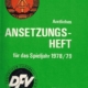 Ansetzungsheft Spieljahr 1978/79