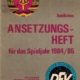 Ansetzungsheft Spieljahr 1984/85