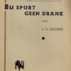 Bij sport geen drank