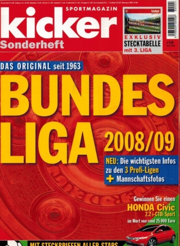 Kicker Sonderheft Bundesliga 2008-2009
