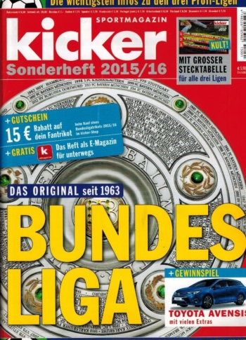 Kicker Sonderheft: Bundesliga 2015/2016