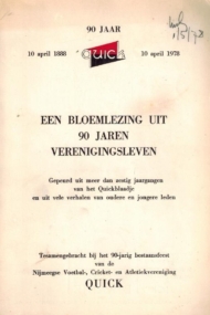 90 jaar Quick Nijmegen 1888-1978