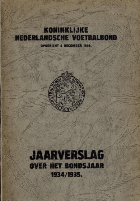 KNVB Jaarverslag Bondsjaar 1934-1935