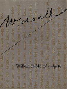 Willem de Merode. Schrijvers Prentenboek 18