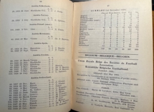 Fifa Handbook 1929-30 Belgium