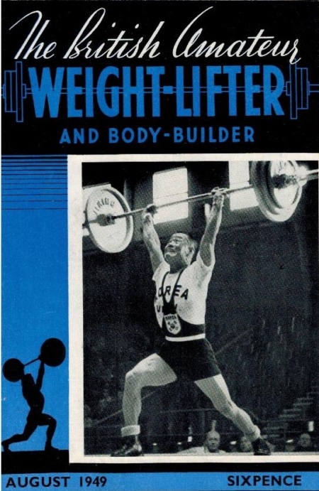 British Amateur Weightlifter Magazine Vol 3, no 8 1949