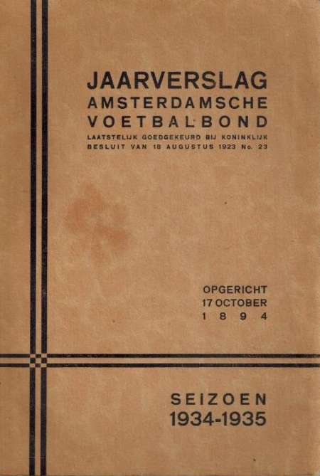 Jaarverslag Amsterdamsche Voetbalbond 1934-1935