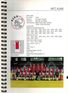 Ajax Statistics Handbook Season 95-96