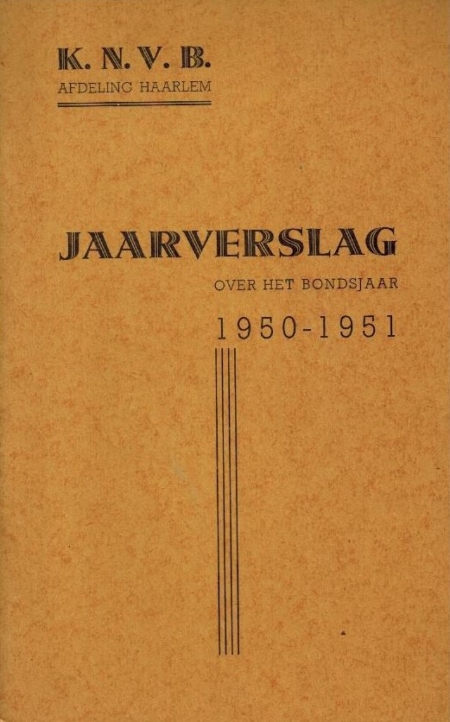 KNVB Jaarverslag Afd. Haarlem 1950-1951