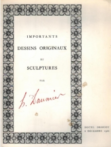 Important Dessins Originaux, Sculptures par Daumier