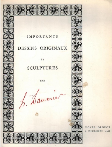Important Dessins Originaux, Sculptures par Daumier