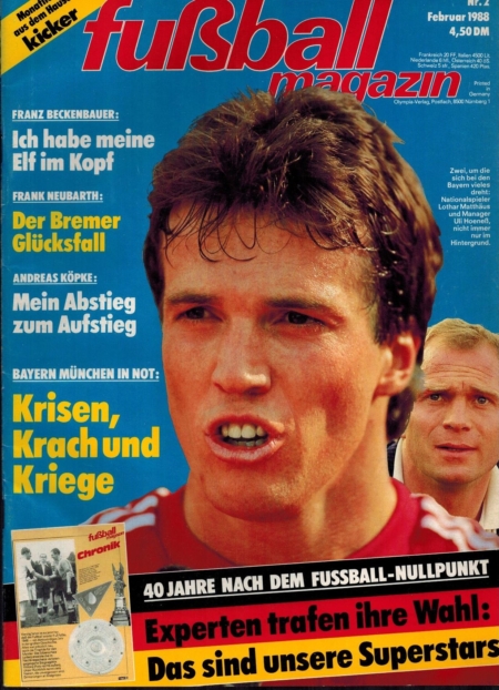Kicker Fussball Magazin 1988