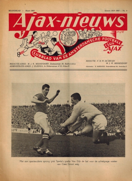 Ajax-nieuws no. 8, maart 1960