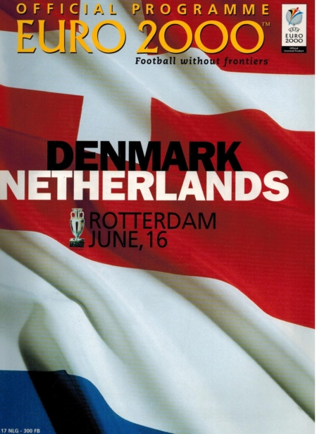Official Programme Euro 2000 Denmark - Netherlands