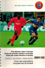 First division clubs in Europe