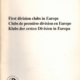First division clubs in Europe 1989-90
