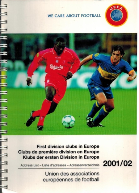 First division clubs in Europe