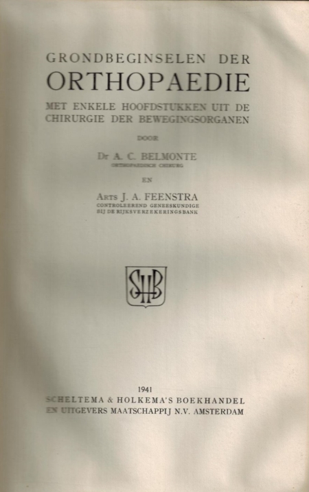 Grondbeginselen der ORTHOPAEDIE