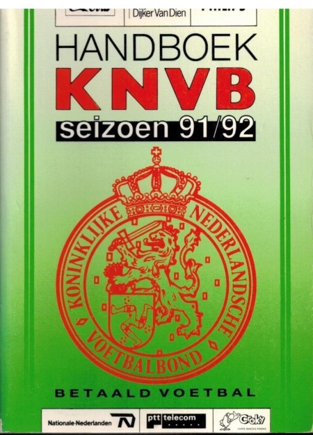 Handboek KNVB Betaald 1991-1992