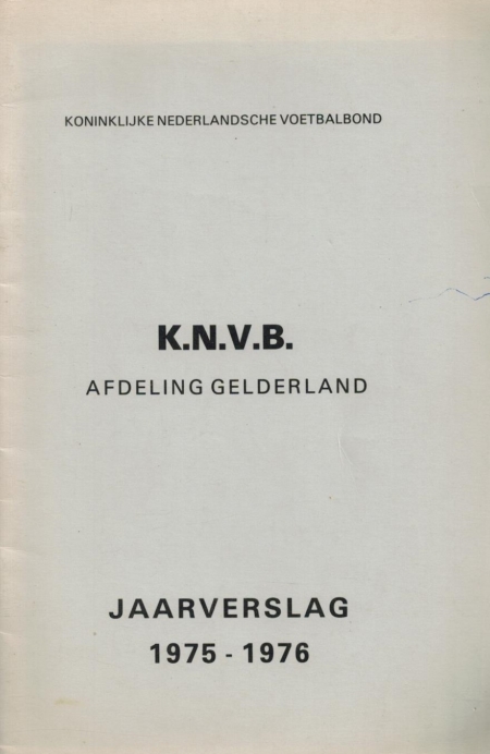 KNVB Jaarverslag 1975-1976 Afd. Gelderland