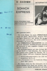 Schach Express - Chess Express 1968