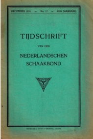 Tijdschrift van den Nederlandschen Schaakbond 1934, 42ste Jaargang