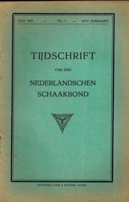 Tijdschrift van den Nederlandschen Schaakbond 1935, 43ste Jaargang