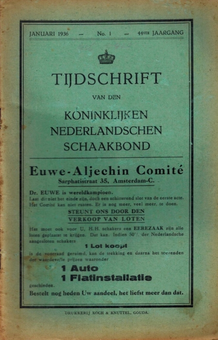 Tijdschrift van den Nederlandschen Schaakbond 1936, 44ste Jaargang